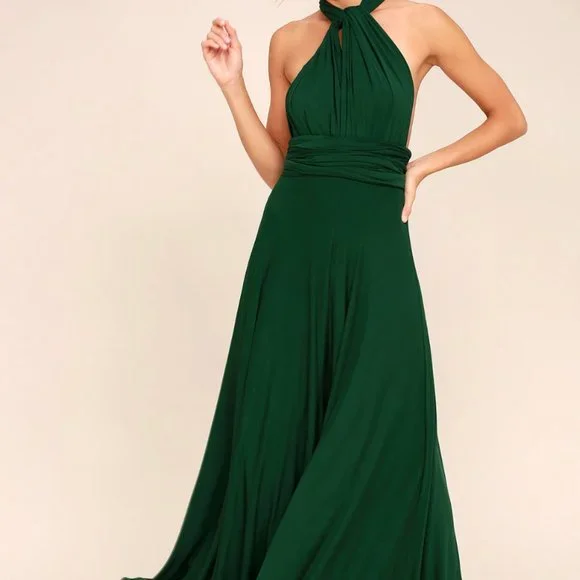 Tricks of the Trade Forest Green Maxi Dress - Picture 4 of 5
